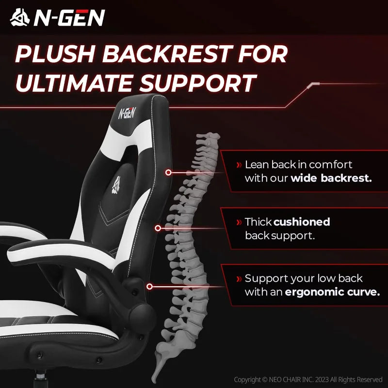 Video Gaming Ergonomic Computer Chair Adjustable Height