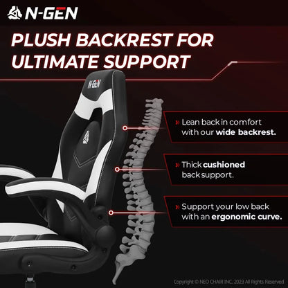 Video Gaming Ergonomic Computer Chair Adjustable Height