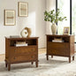 Rustic Bedside Table with Wireless Charge