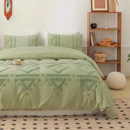 Bohemian Comforter Cover Bed Sheet with Pillow Shams