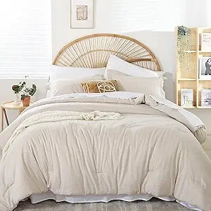 Taupe Comforter Set 7 Pieces, Soft And Lightweight