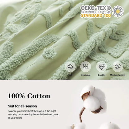 Bohemian Comforter Cover Bed Sheet with Pillow Shams