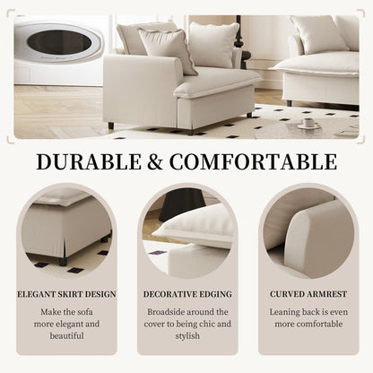 Oversized Single Seat Sofa Module for Modular Sectional Sofa