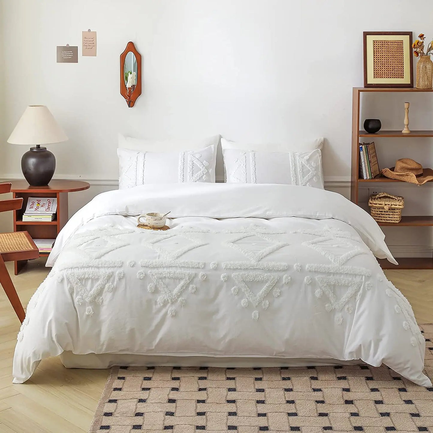 Bohemian Comforter Cover Bed Sheet with Pillow Shams