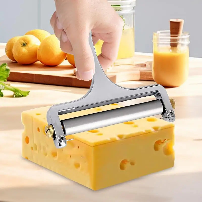 Stainless Steel Cheese Slicer Adjustable Thickness Butter Cutter for Soft and Semi-Hard Cheeses Kitchen Tools Cheddar Gadgets