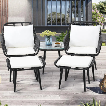 3 Piece Wicker Patio Furniture Set