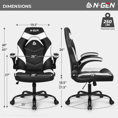 Video Gaming Ergonomic Computer Chair Adjustable Height
