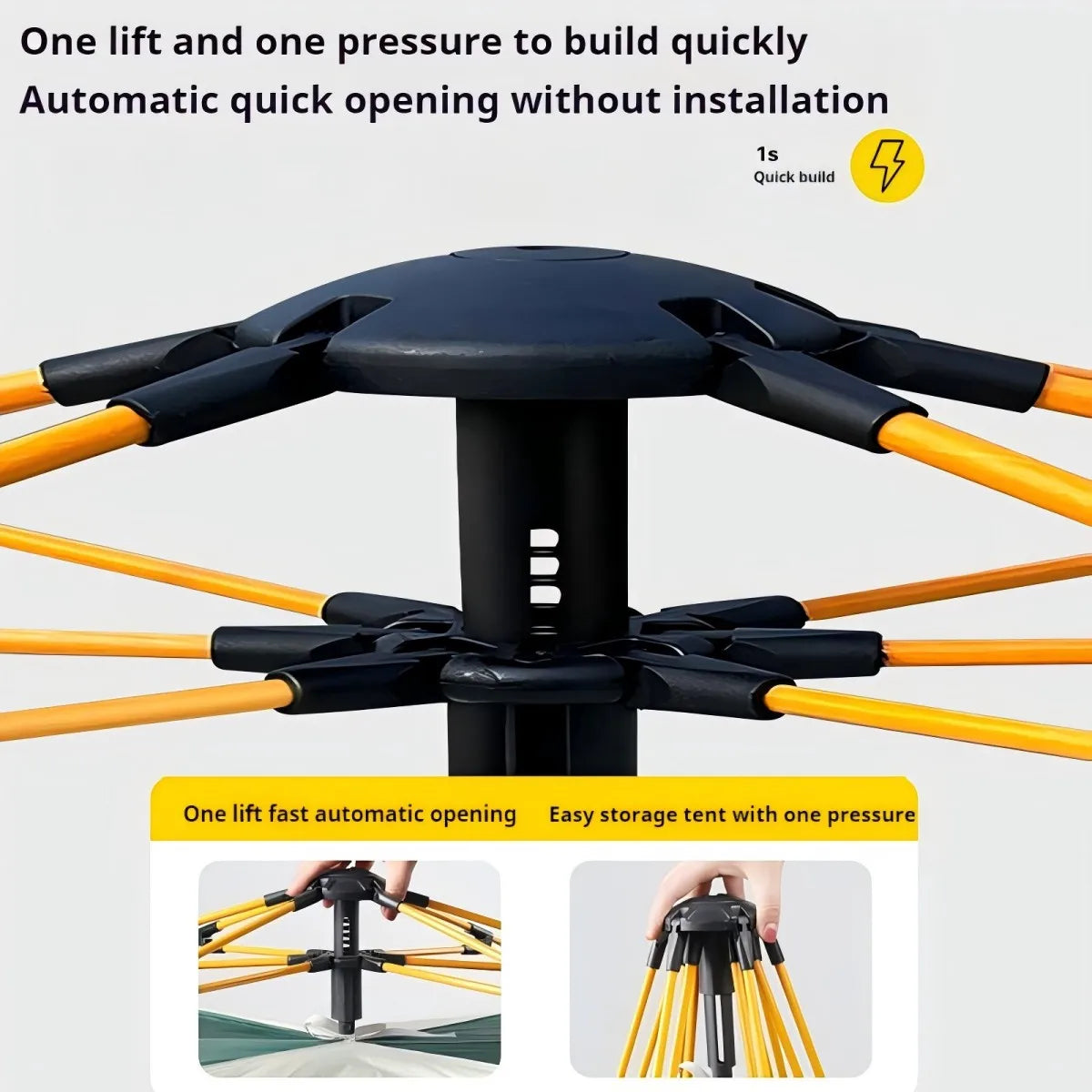 Camping Tent two doors and two windows.