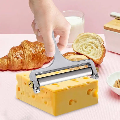 Stainless Steel Cheese Slicer Adjustable Thickness Butter Cutter for Soft and Semi-Hard Cheeses Kitchen Tools Cheddar Gadgets