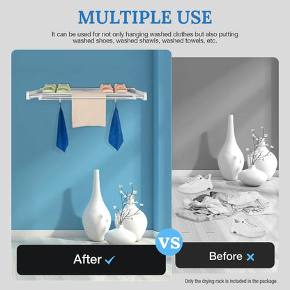 Wall-mounted Laundry Clothes Drying Rack Retractable