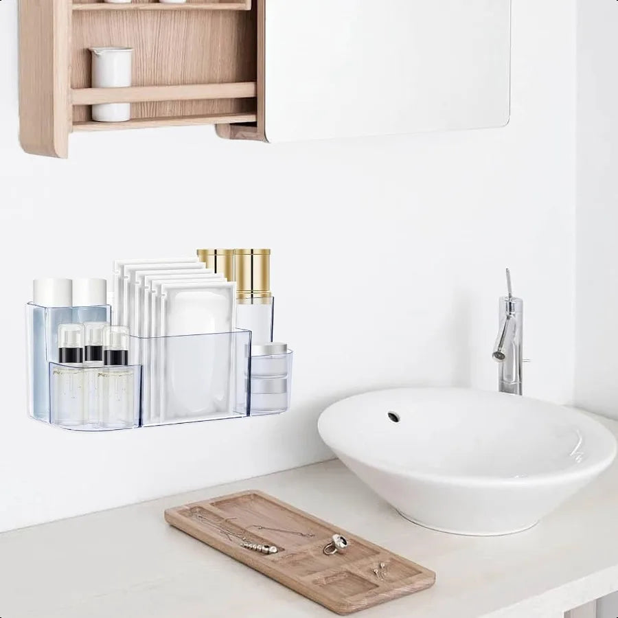 Clear Plastic Adhesive Shower Caddy