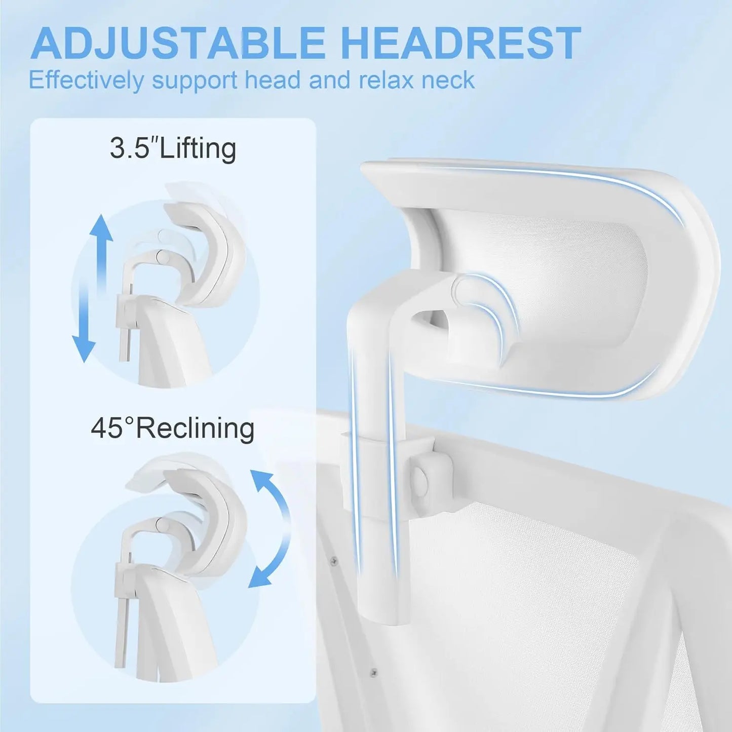 Ergonomic Office Chair w/ Footrest