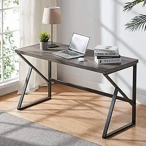 Industrial Modern Metal Wood Desk Workstation